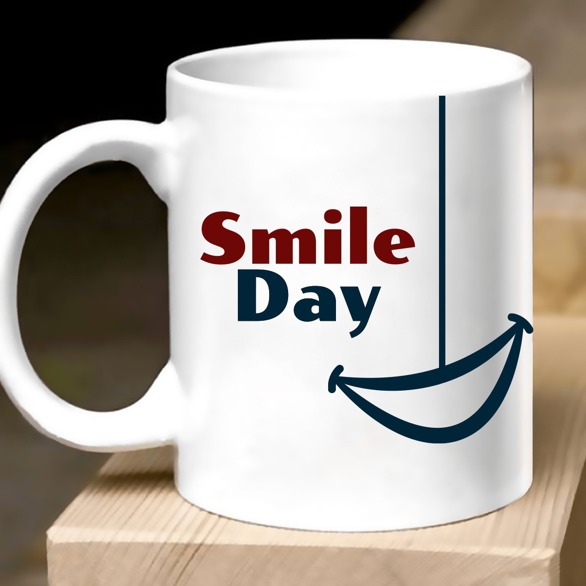 An exceptional sticker design that boosts energy and encourages working with a better spirit — (Smile day)