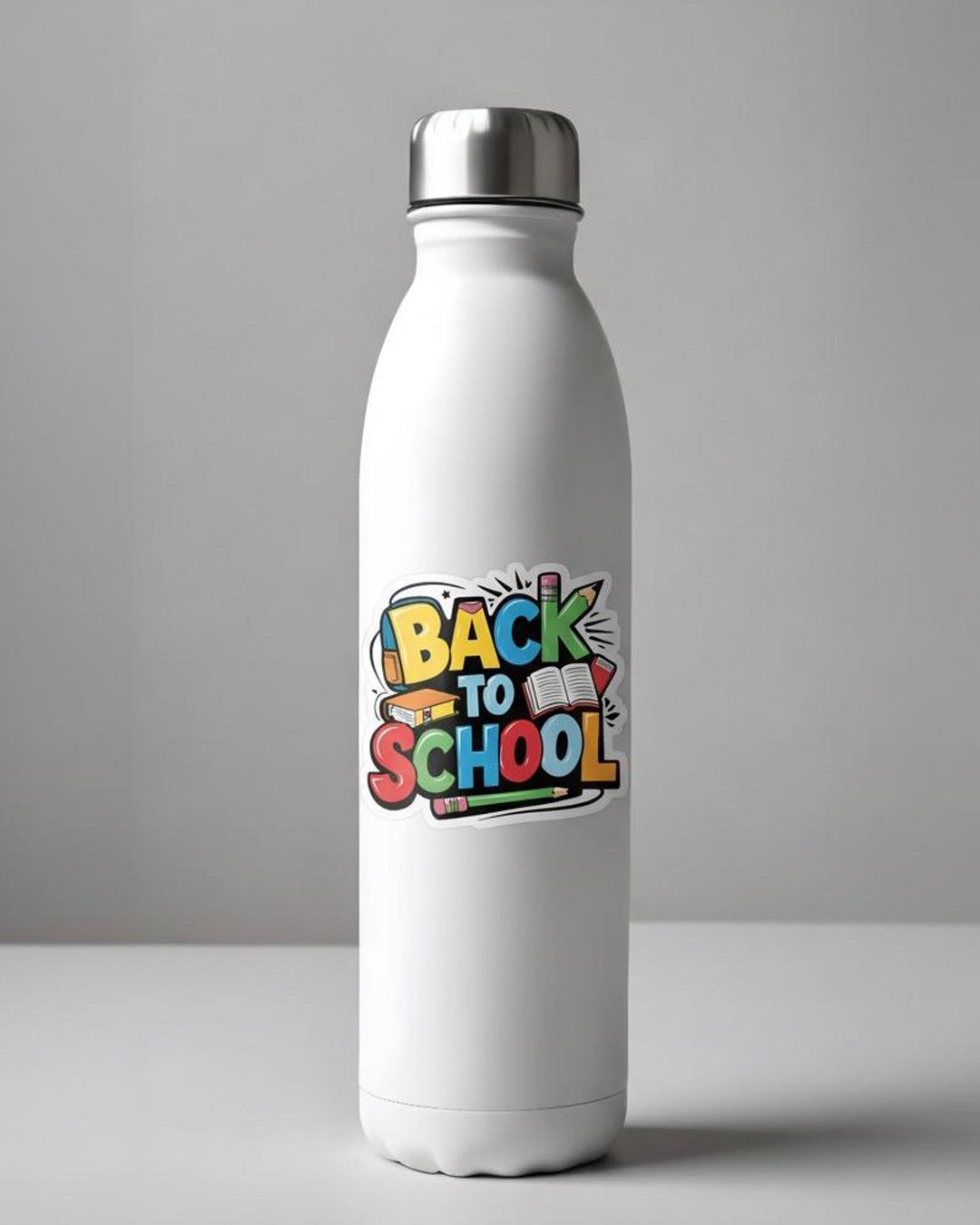 Colorful Back to School Sticker Design