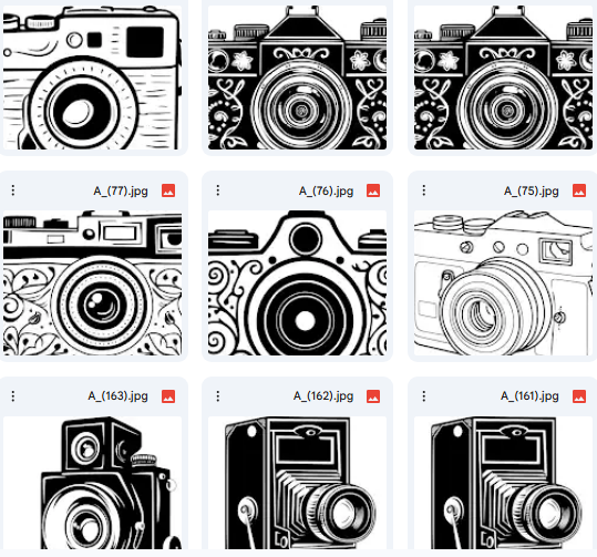Vintage Camera Icons: Vector Illustrations for Design & Crafts – 15 Designs