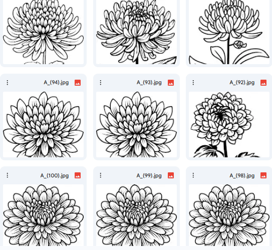 Artistic Floral Vector Set – 20 Designs for Coloring & Creativity