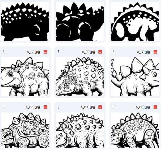 Ankylosaurus Vector Cartoon Illustrations – 46 Designs