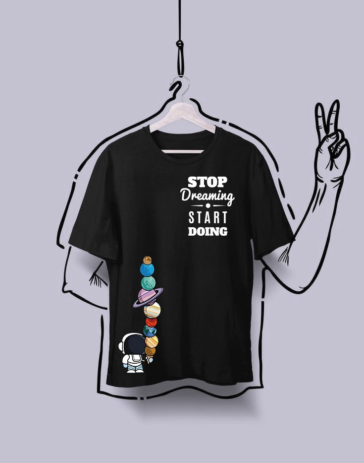 “Stop dreaming, Start doing” design ready to print
