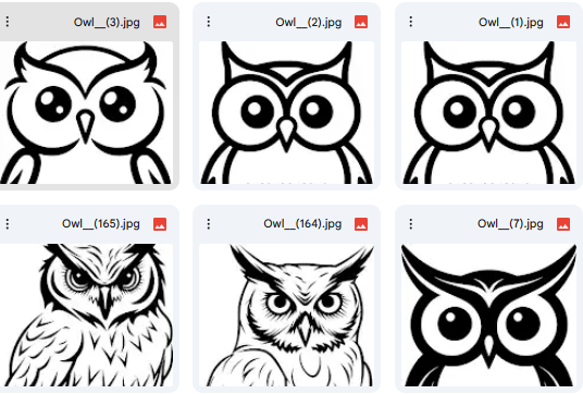 Owl in Vector – Playful Characters for Coloring & Activities – 11 Designs