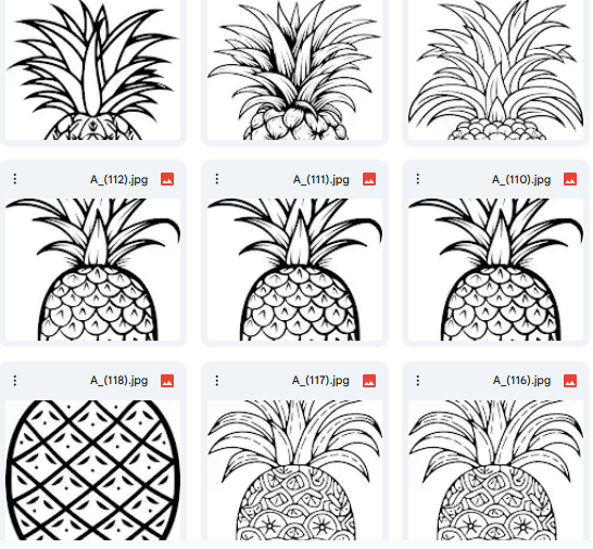 Playful Pineapples – Vector Illustrations & Designs for Kids – 148 Illustrations & Designs