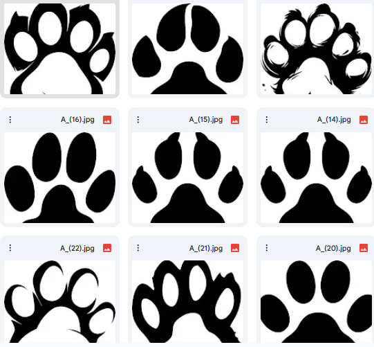Playful Paw Prints – Vector Illustrations for Kids – 20 Designs