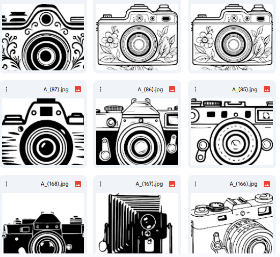 Floral Cameras: Unique Vector Designs with Natural Patterns – 15 Designs