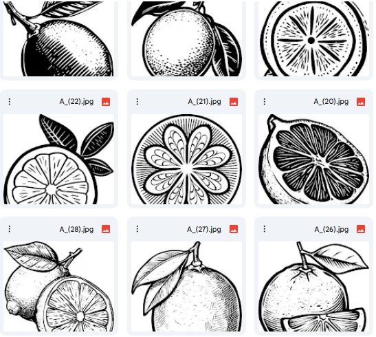 Cheerful Lemons & Citrus – Colorful Vector Designs for Kids – 98 Illustrations & Designs