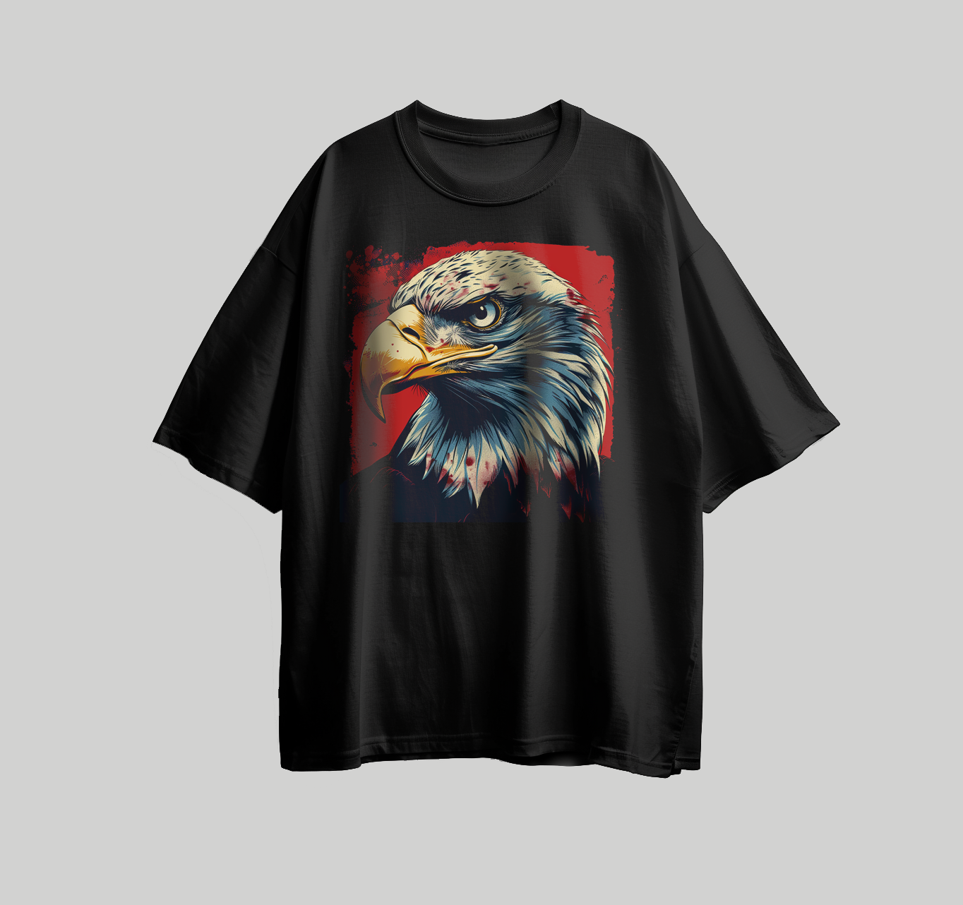 Design for printing on a circus tent-shaped T-shirt