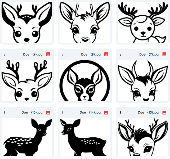 Baby deer drawings – cute details with an artistic touch – 16 designs