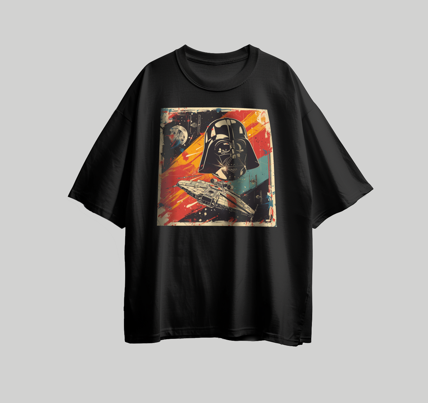 Design for printing on a space T-shirt