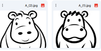 Hippo Vector Illustrations – Cartoon Designs for Kids – 2 Illustrations