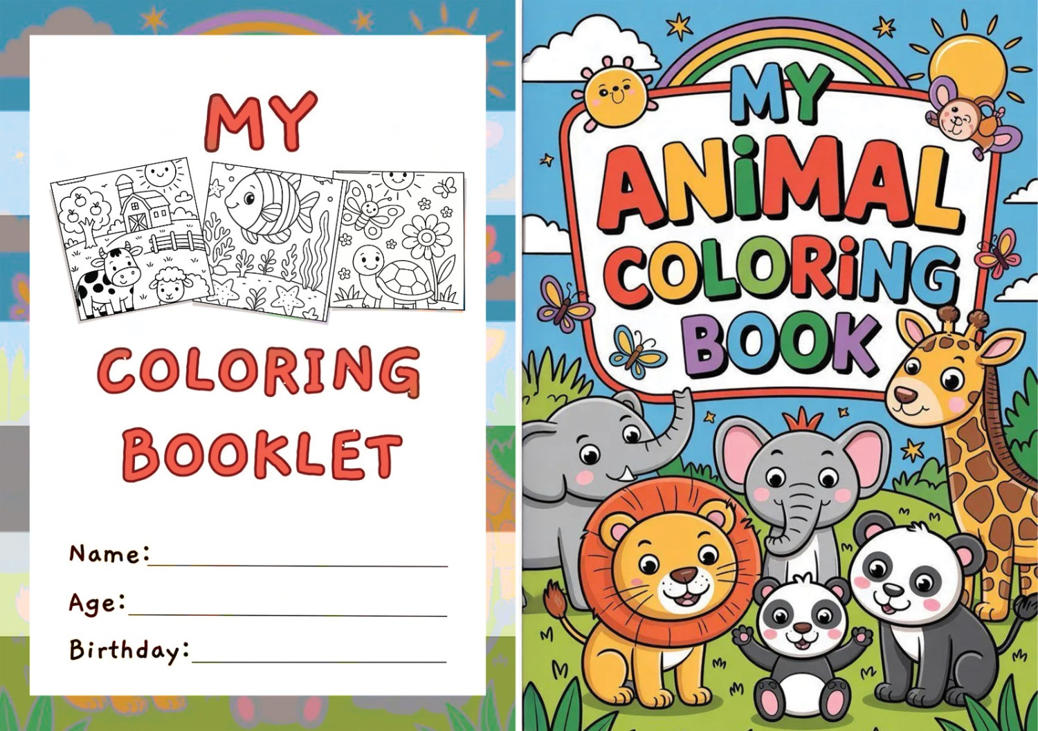 Children’s Coloring Book Design – Fun, Creativity, and Learning