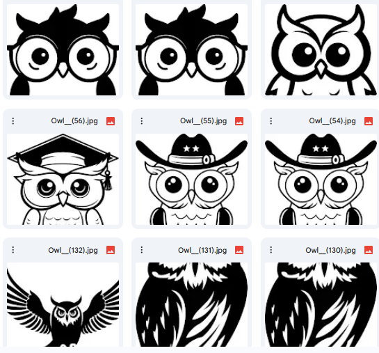 Owl Vector Illustrations – Fun & Simple Designs – 15 Designs