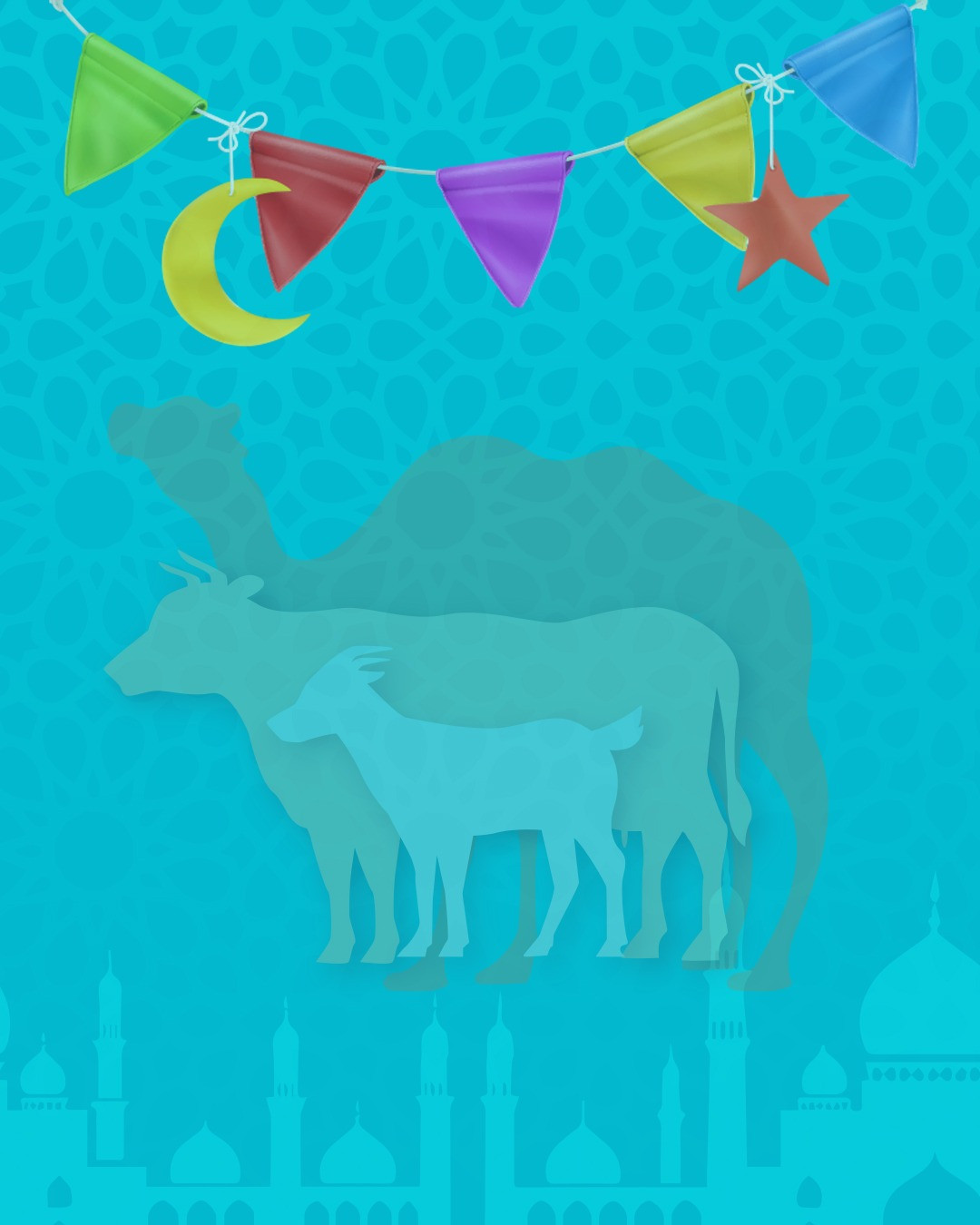 Eid al-Adha design... The joy of faith and the joy of sacrifices