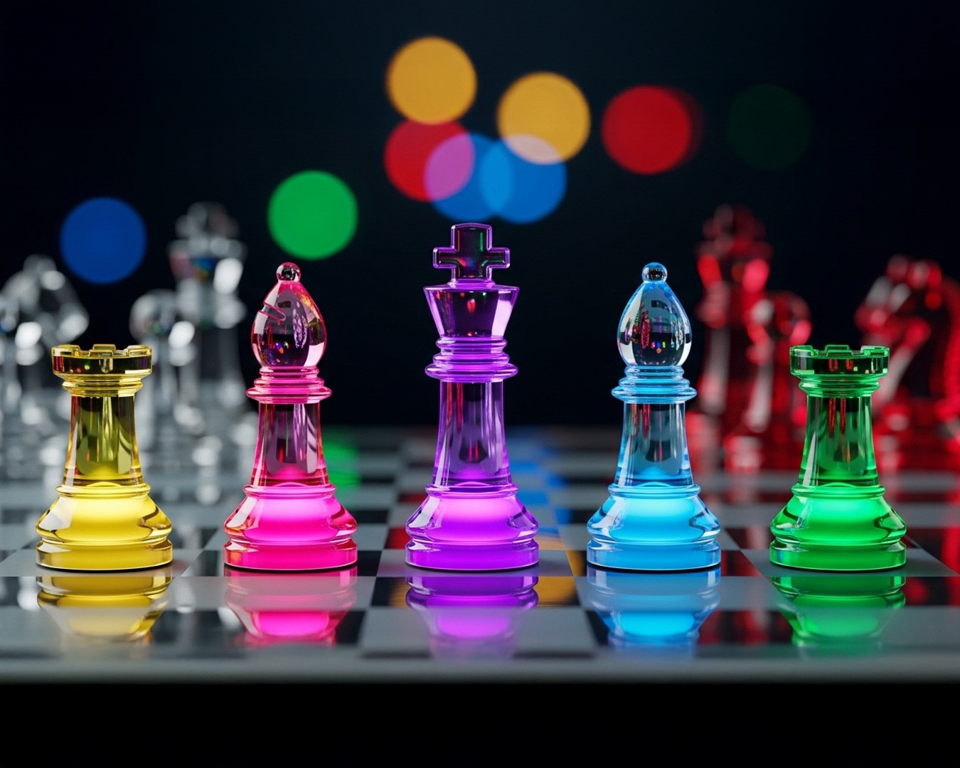 Stunning Laptop Wallpaper with Vibrant Glass Colors