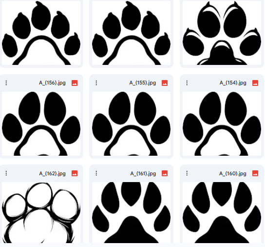Iconic Paw Print Vector Collection – Kids’ Designs – 20 Illustrations