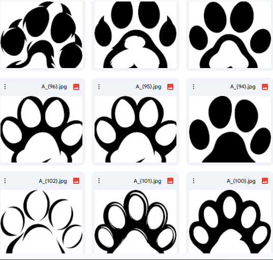 Animal Paw Tracks – Vector Illustrations for Kids – 20 Designs