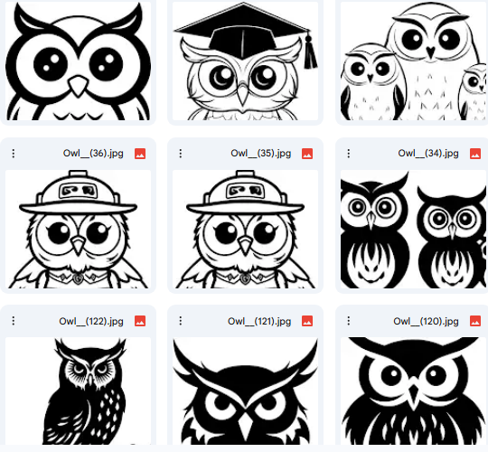 Owl Vector Illustrations – Simple Cartoon Style with Clean Linework – 15 Designs