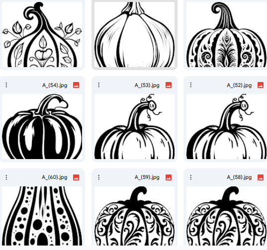 Pumpkin Magic – Festive Vector Art for Kids – 131 Designs