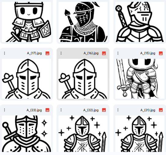 Cartoon Knight Illustrations – Bold Lines & Epic Designs – 148 Designs