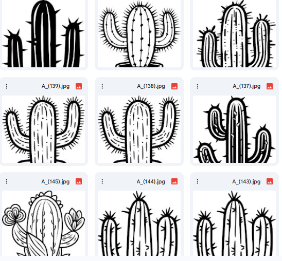 Cactus Fun Vector Designs – 20 Illustrations for Kids