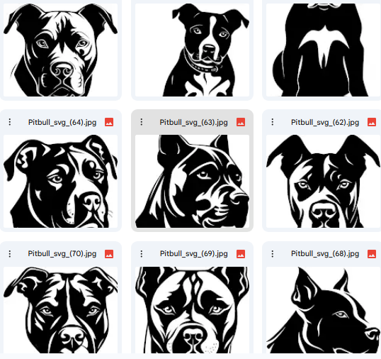 Pitbull Dog Illustrations – Vector for Kids – 117 Detailed Designs