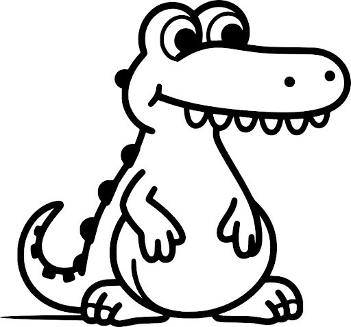 Cartoon Crocodile Vector Illustration – Cute & Playful – 1 Design