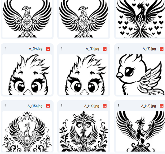 Legendary Phoenix – Inspiring Vector Illustrations for Kids – 149 Designs