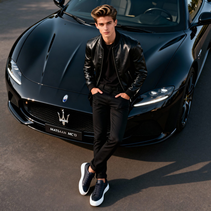 AI-Generated Design: Luxurious Sporty Elegance