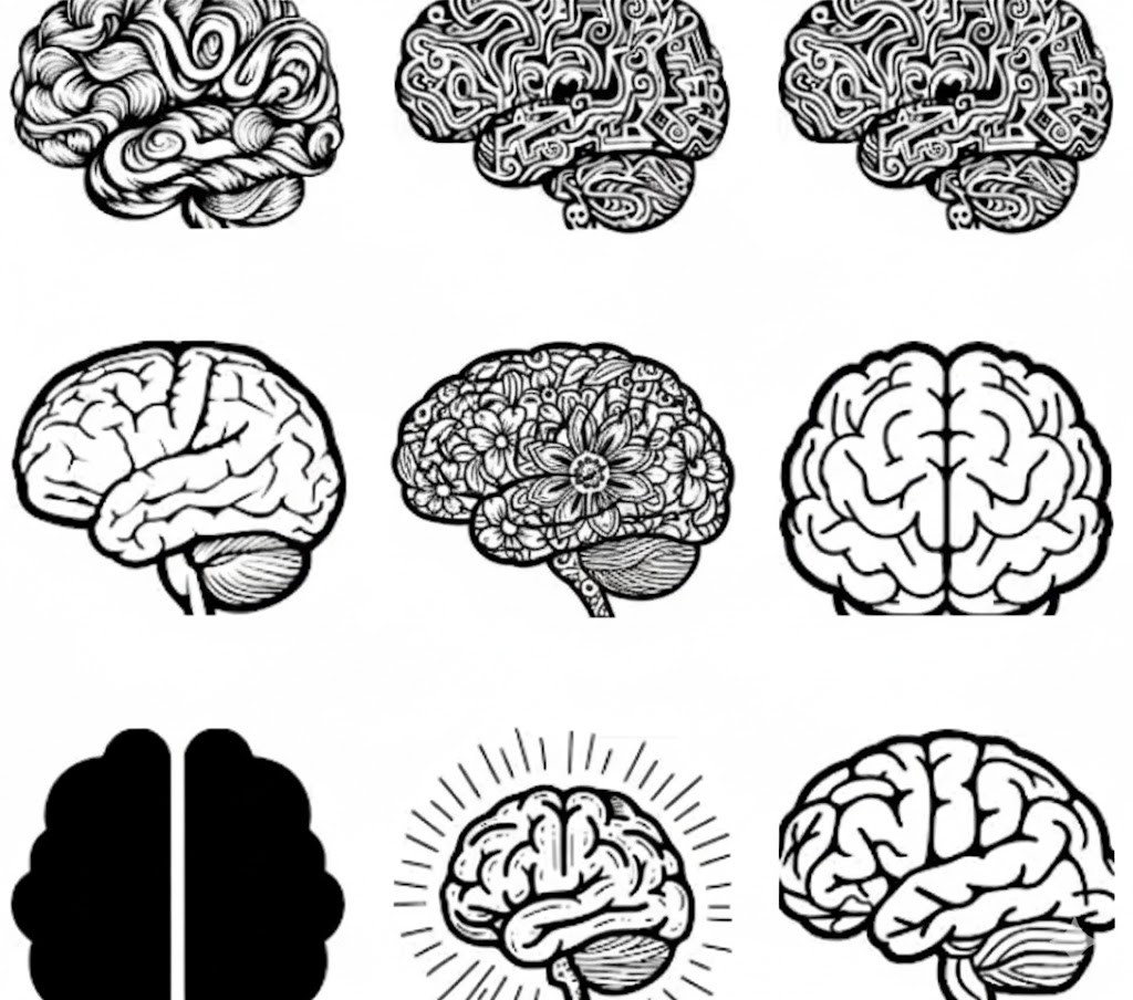 Brain Maze: Creative Vector Coloring Illustrations – 15 Designs