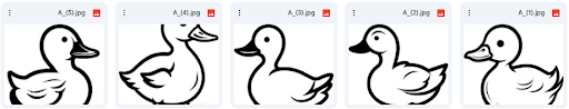 Duck Vector Illustrations – Simple, Smooth & Friendly Designs – 5 Designs