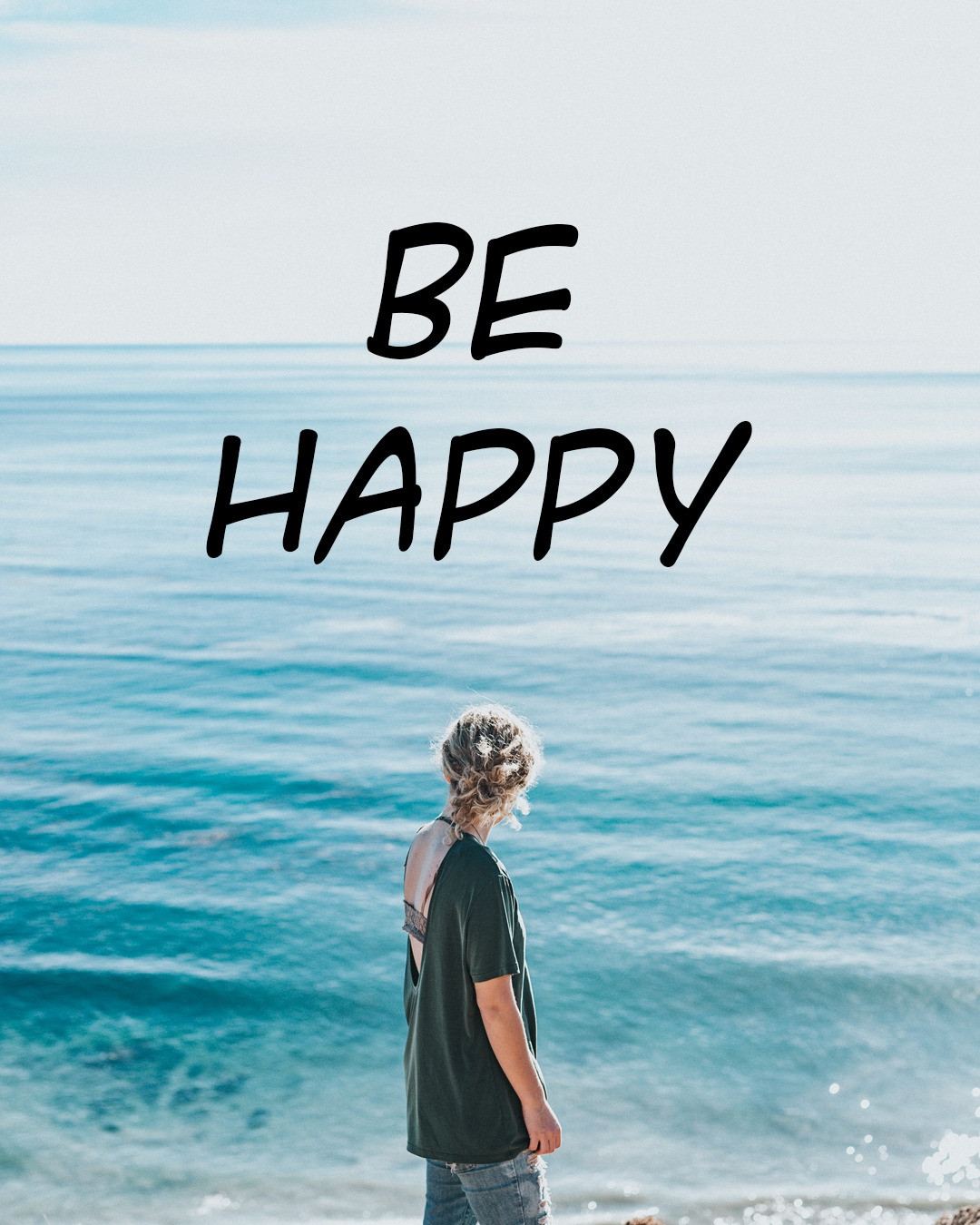 BE HAPPY Design – Calm Seas, Positive Vibes