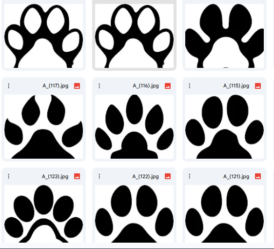 Classic Five-Toe Animal Paw Prints – Vector Illustrations – 20 Designs