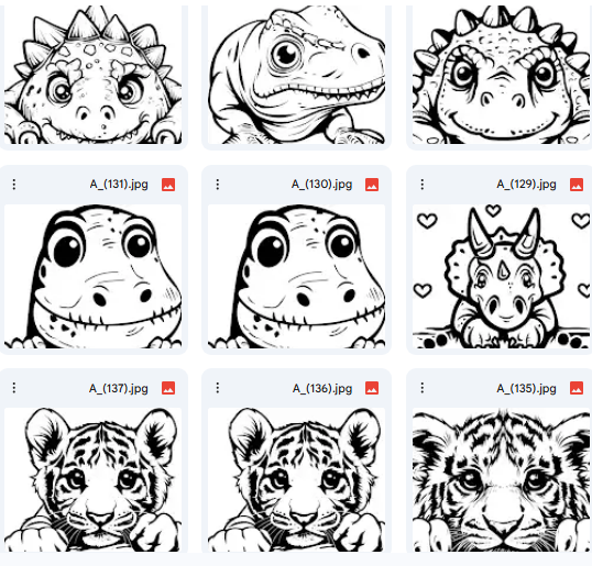 Fun Animal Designs – Vector for Coloring Books – 25 Illustrations