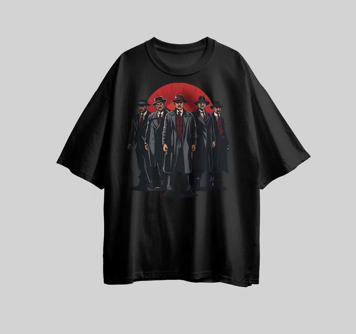 Design for printing on a mafia-themed T-shirt