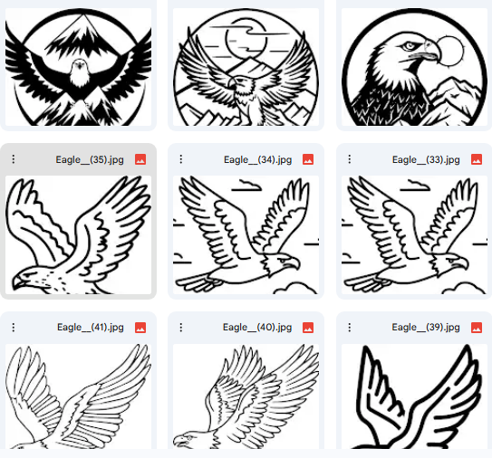 Eagle Vector Illustrations – Wing Power & Mountain Majesty – 165 Designs