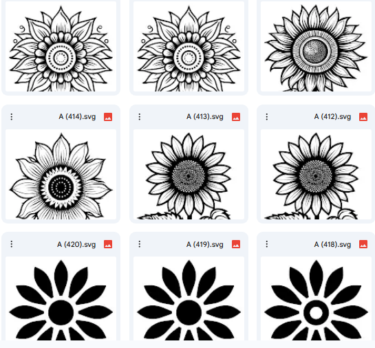 Artistic Floral Vector Set – 20 Botanical Designs for Coloring