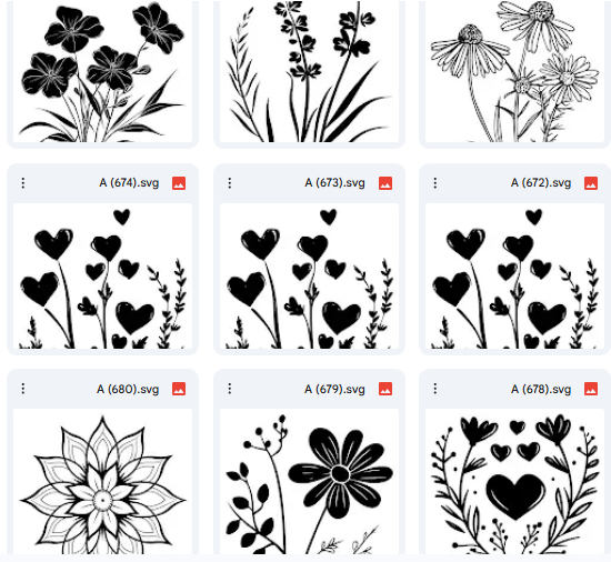 Vector Floral Touches – 20 Botanical Coloring Illustrations