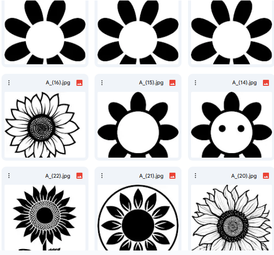 20 Sunflower Vector Illustrations – Ready-to-Color Designs