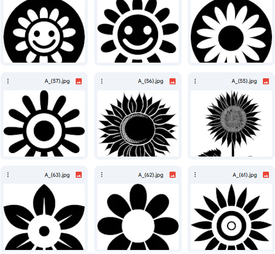 Vibrant Collection: 20 Sunflower Vector Drawings Ready for Coloring