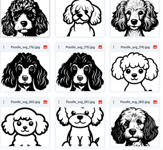 87 Playful Cartoon Poodle Vector Designs