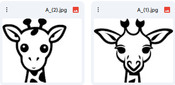 Giraffe Vector with 2 Unique Artistic Designs