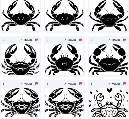 Crab Vector Artwork Inspired by the Sea – 15 Designs