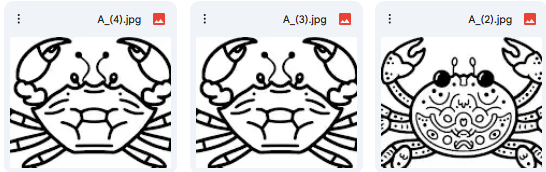 Marine Art Set Featuring 7 Crab Vector Illustrations