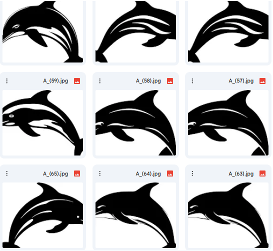 Sea-Inspired Dolphin Scenes Created in 20 Vector Designs