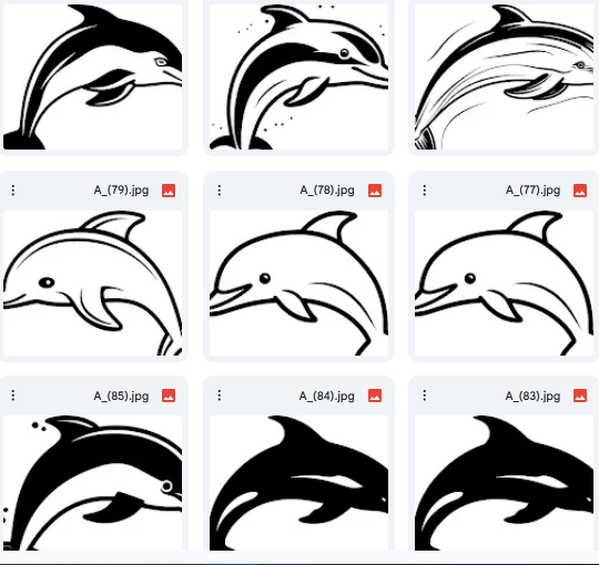 Ocean Rhythm Reflected in 20 Dolphin Vector Illustrations