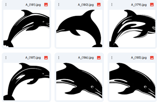 Playful Dolphin Scenes in 10 Vector Illustrations