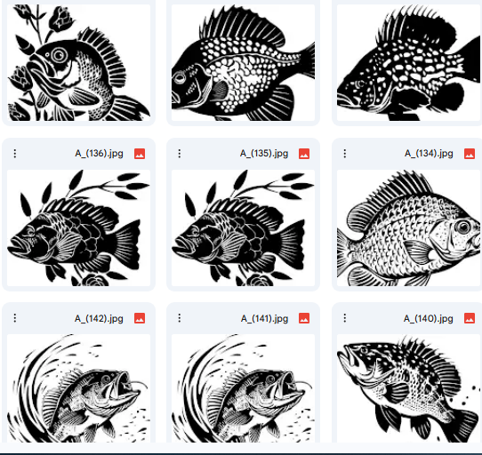 Vector Fish Illustrations Ready for Coloring – 15 Designs
