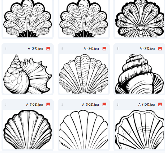 Vector Shell or Oyster Illustrations – 20 Creative Designs for Coloring