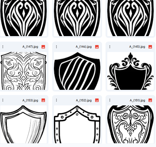 Protective Shields for Coloring & Creativity – 20 Vector Designs